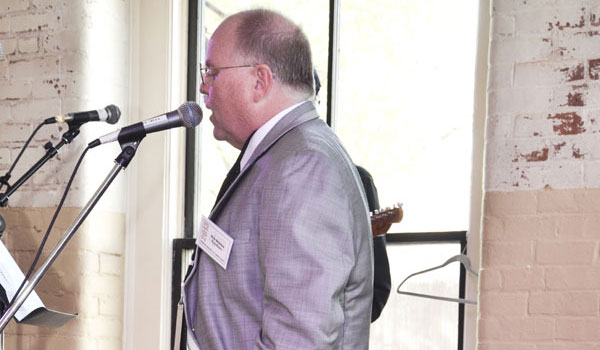 Rick Bellaire inducting the Hayloft Jamboree