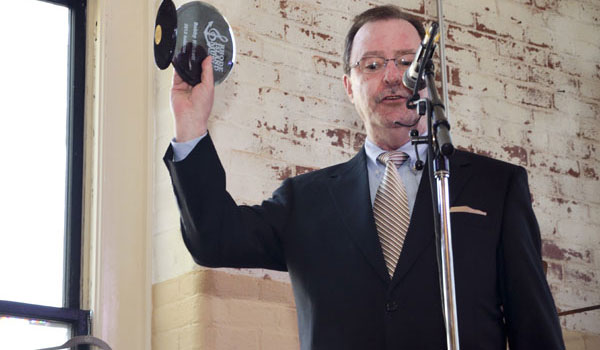 Lloyd Kaplan inducting Bobby Hackett