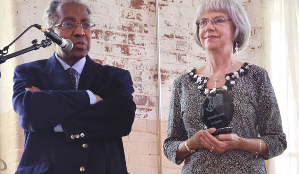 Ray Rickman and Maureen Lee accepting for Sissieretta Jones