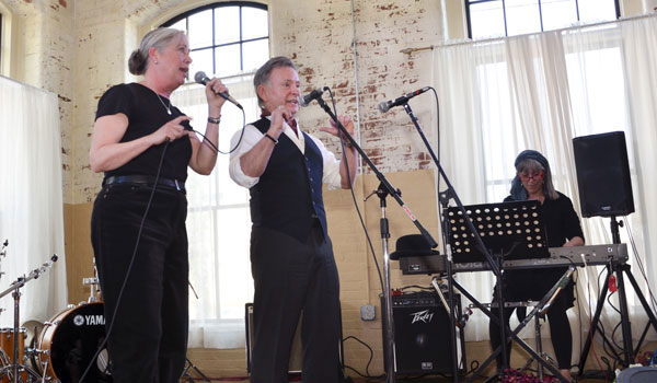Mary Lee Partingon, Kevin Doyle, Cathy Clasper Torch George M. Cohan tribute 